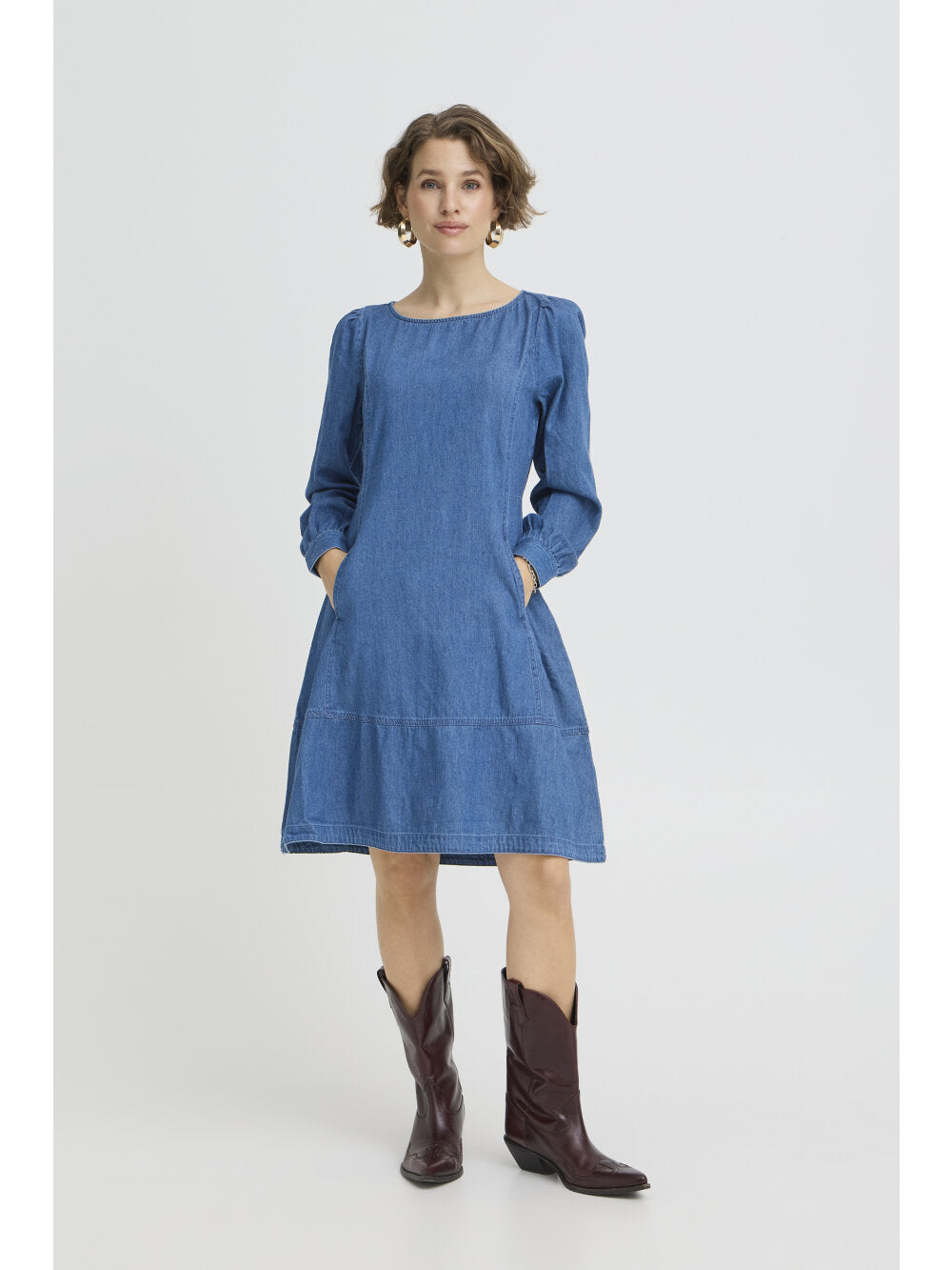 b young denim dress B.YOUNG LANA DENIM DRESS