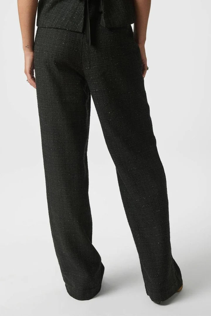 Neo Noir Emmett Bouclé Trousers – Black