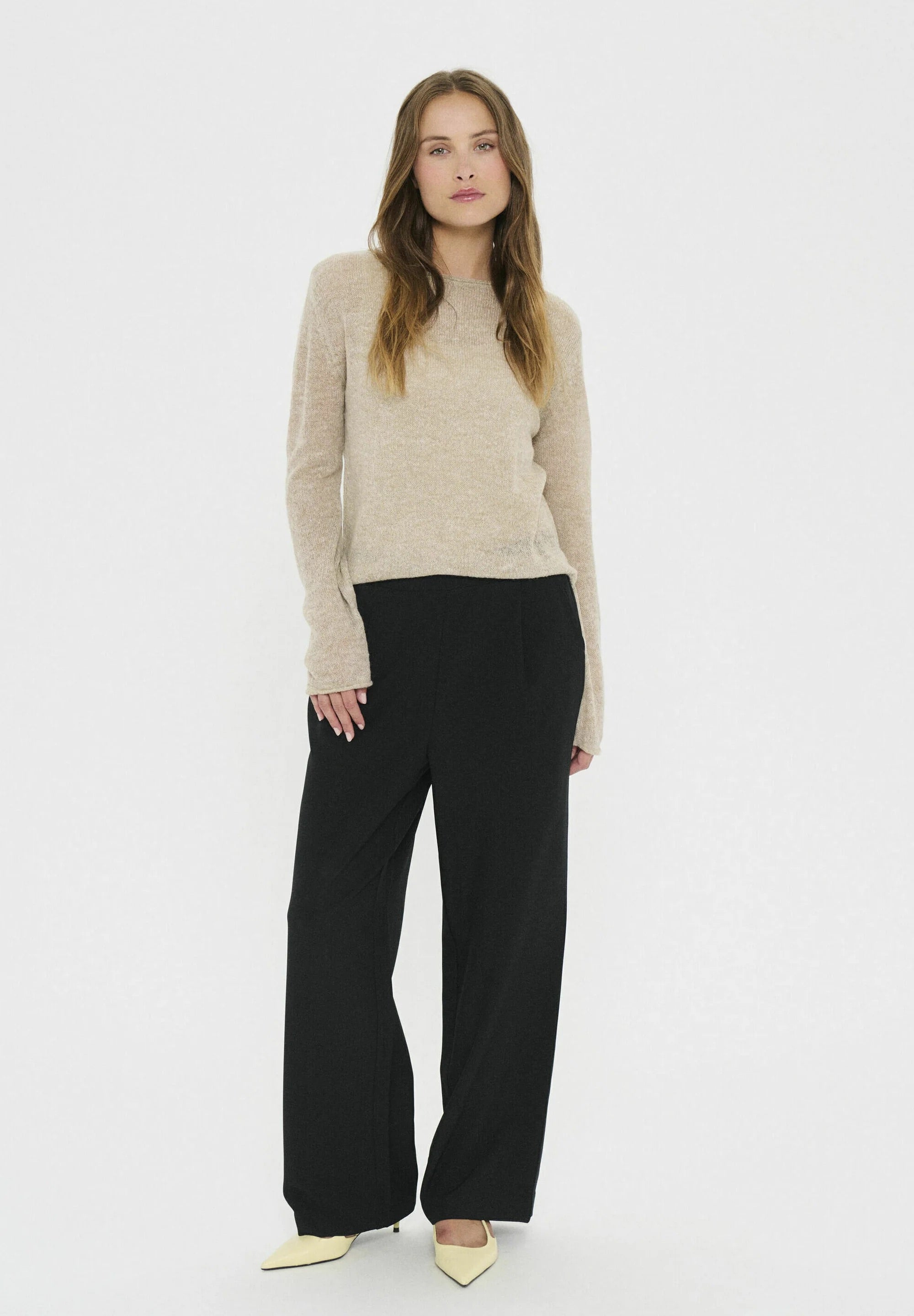 ANELISZ BOATNECK Jumper - Oxford Tan Melange