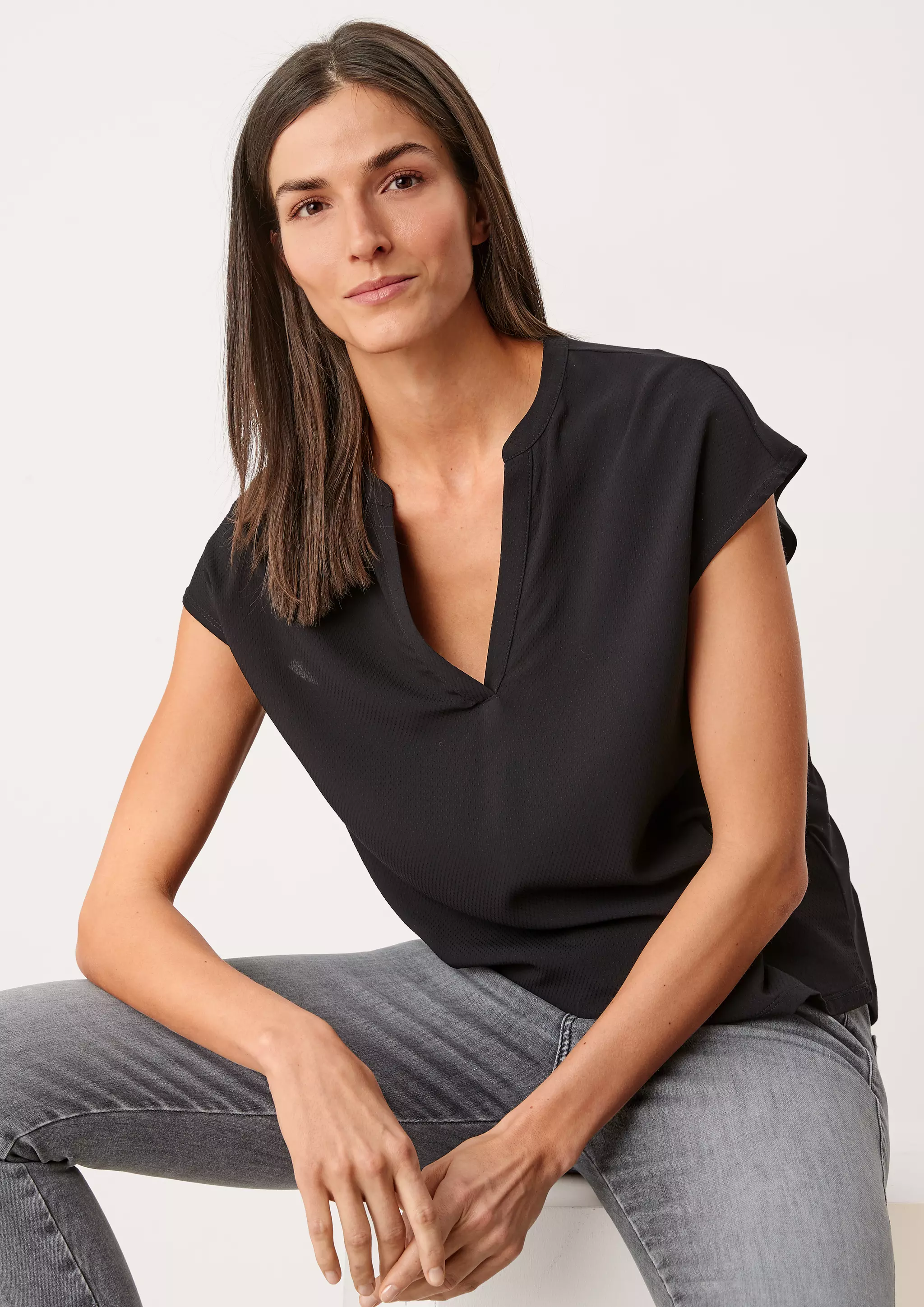 s.Oliver Viscose Shirt Material Mix