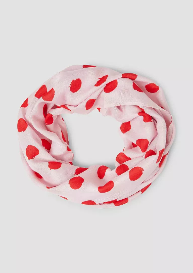 s.Oliver Viscose Loop Scarf with Artwork