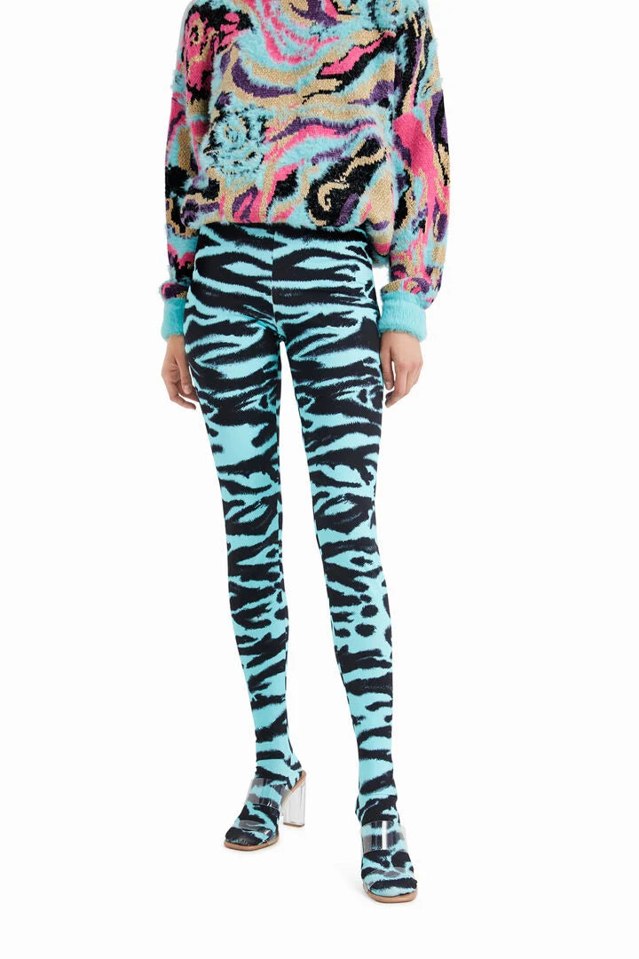 Desigual Patterned Leggings Tights 2-in-1