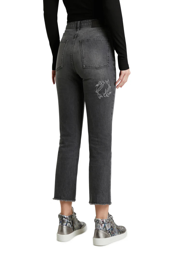 DESIGUAL LAGUN COSMIC ASTROLOGY FADED GREY JEANS