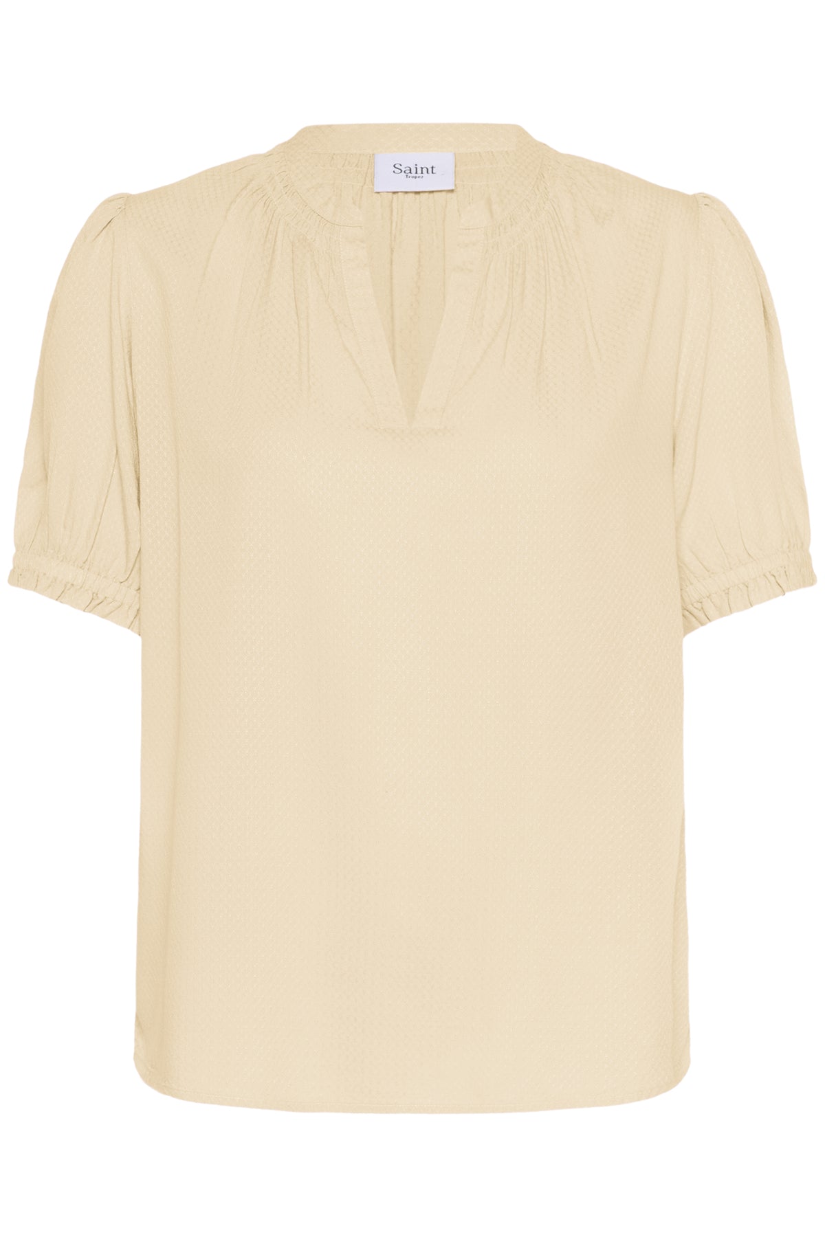 Saint Tropez BRITTASZ Short Sleeve Blouse - Creme