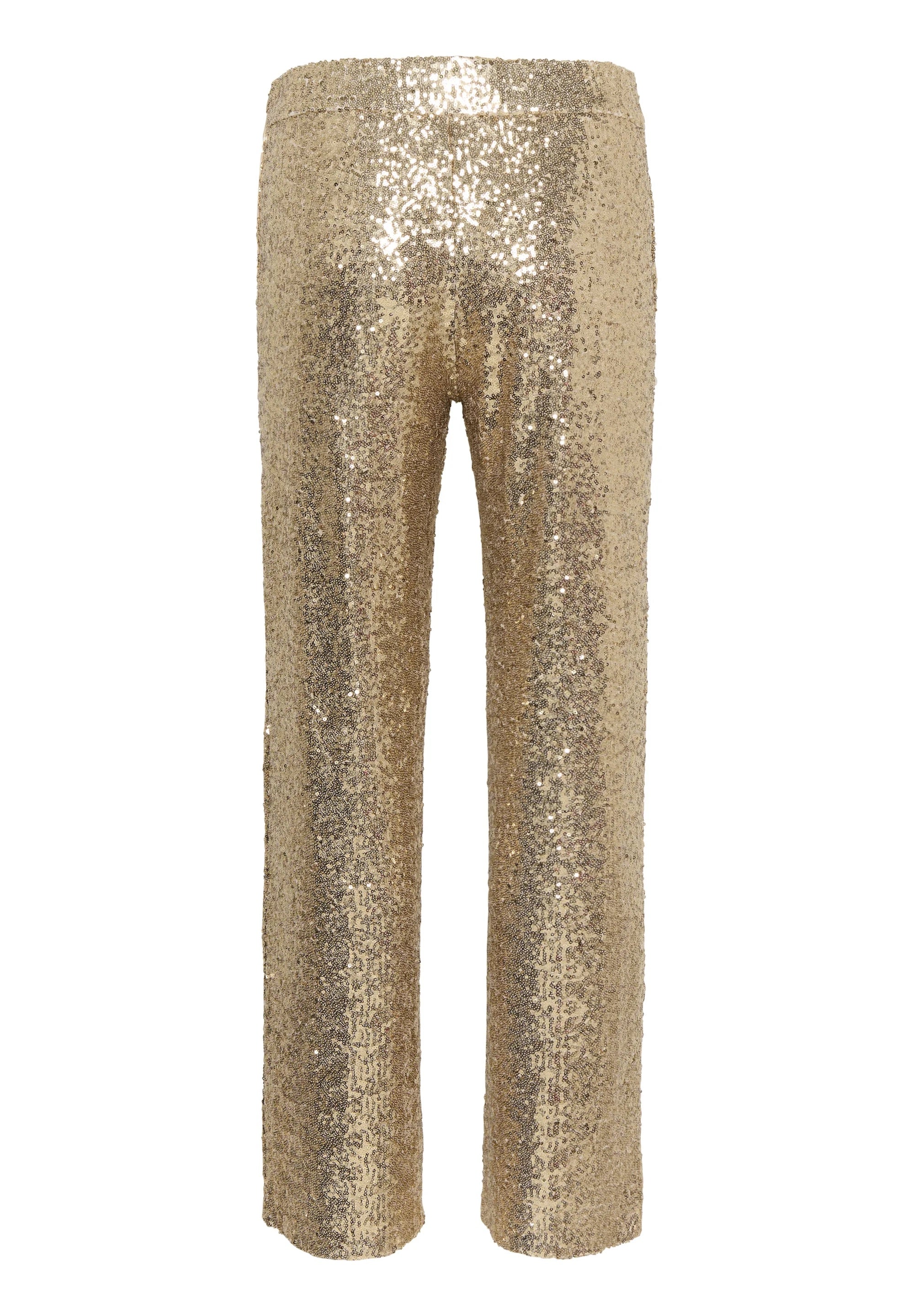 Part Two MELODIEPW Sequin Wide-Leg Trousers - Gold