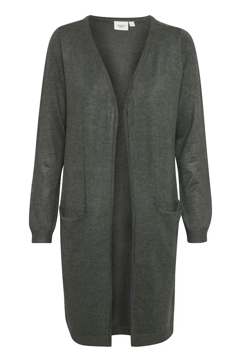 N2675 Long Cardigan with Pockets