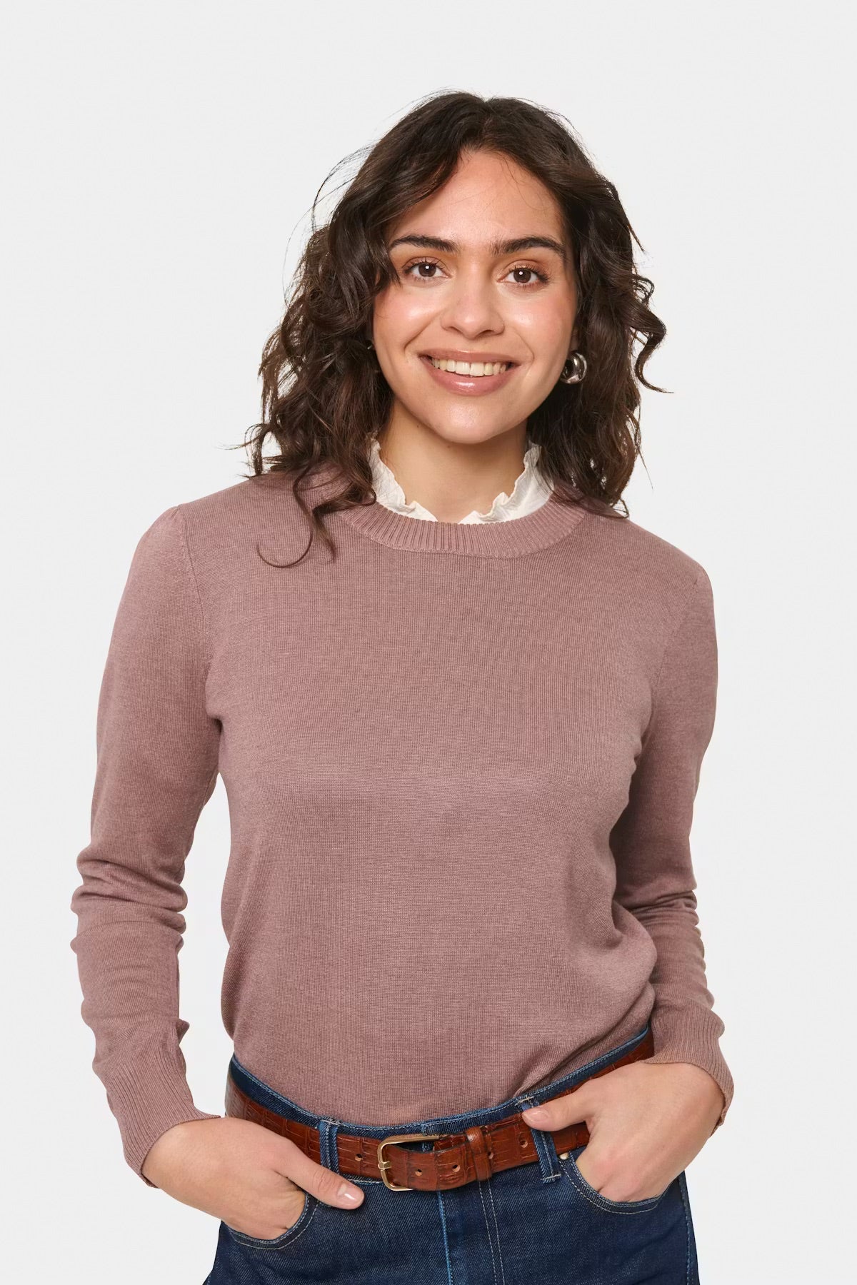 Saint Tropez MilaSZ Sweater - Dusty Rose