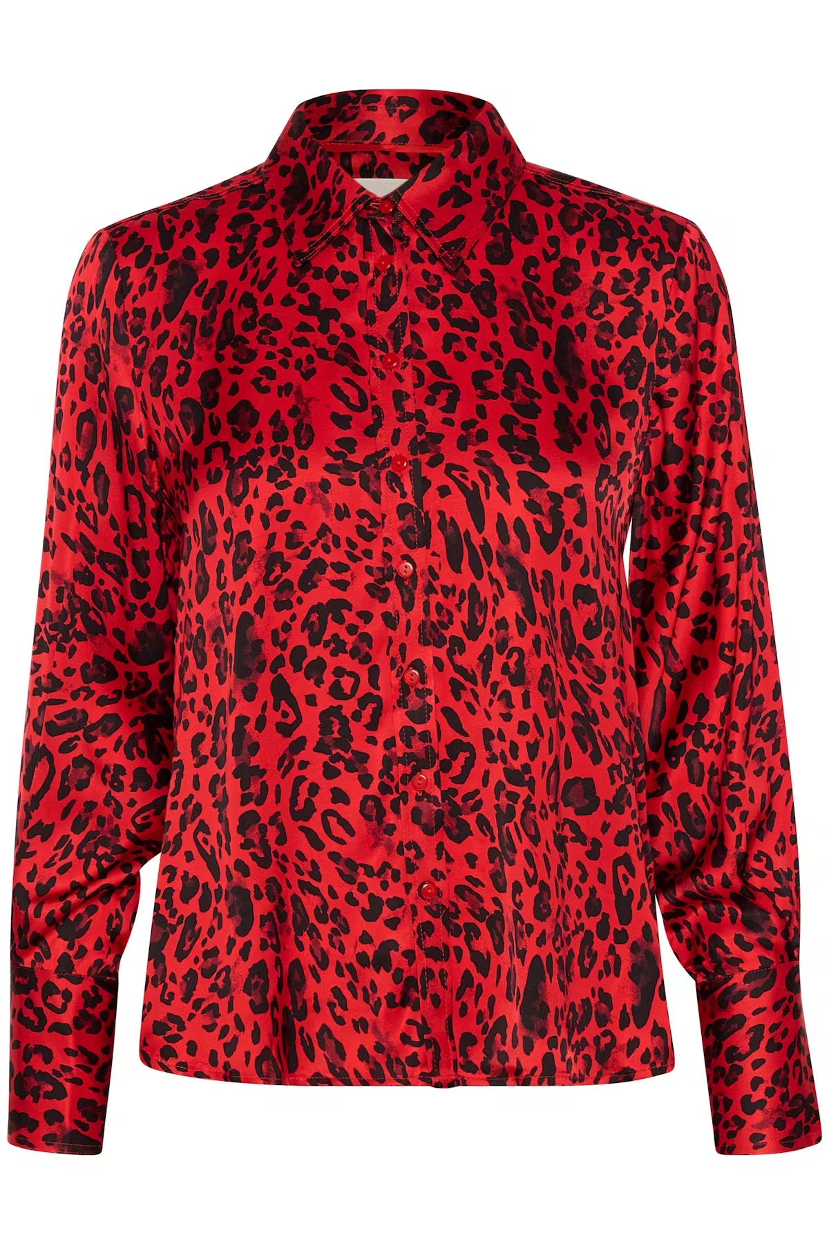 Part Two MaicaPW Shirt - Red Leopard Print Blouse