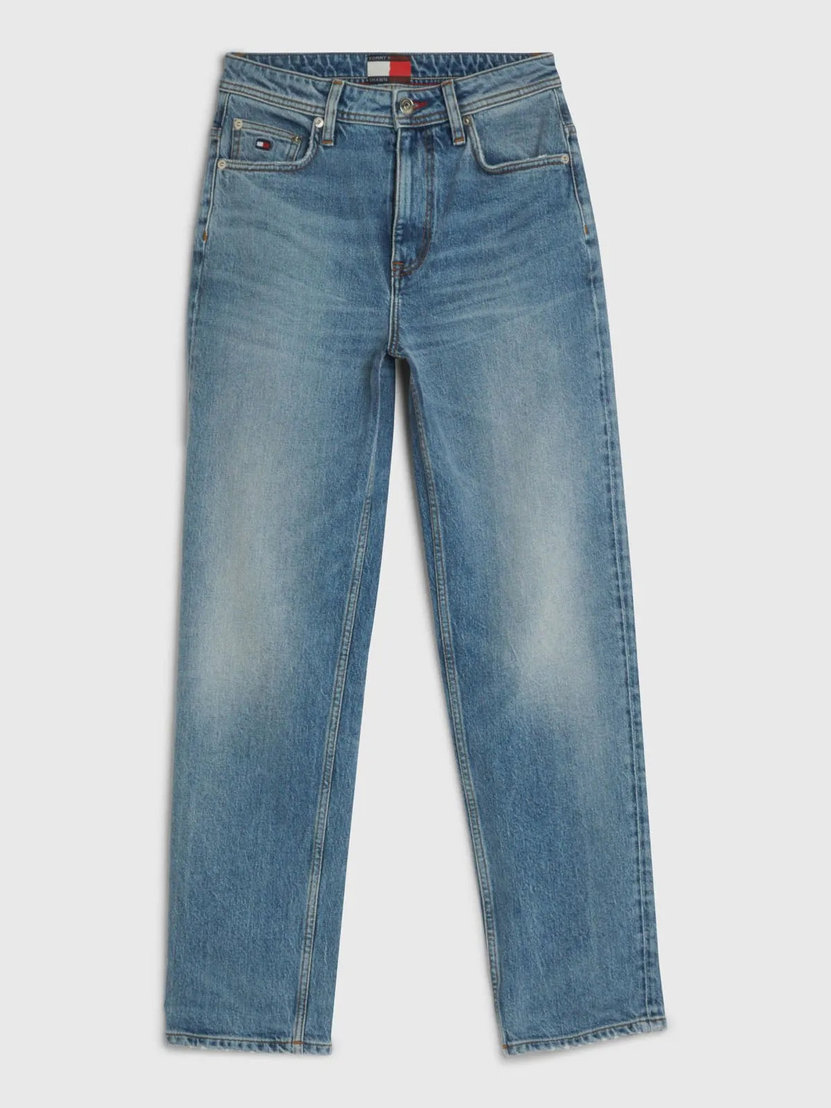 TOMMY HILFIGER X SHAWN MENDES HIGH RISE STRAIGHT ANKLE JEANS