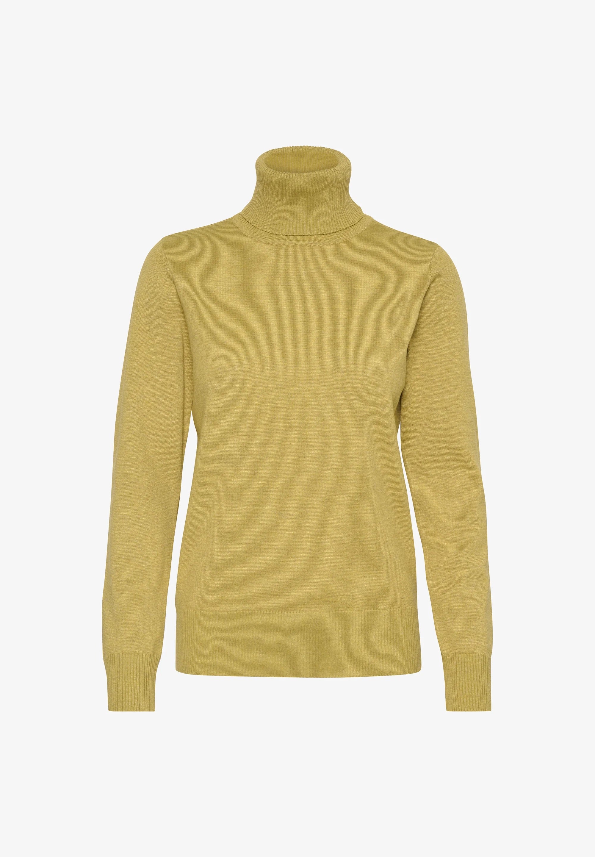 Saint Tropez MILASZ Rollneck Pullover - Lime Yellow
