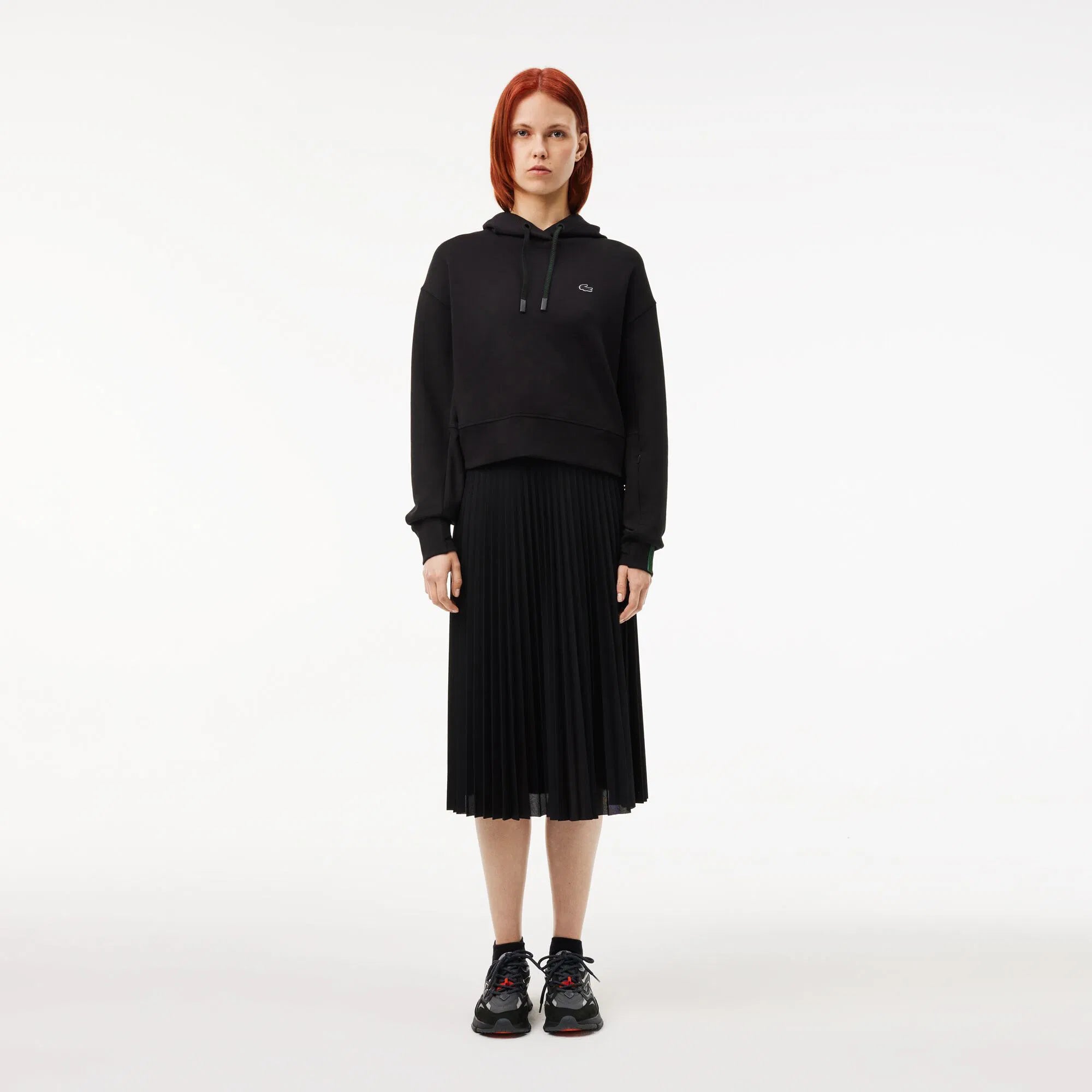 Lacoste Women's Elastic Waist Pleated Skirt