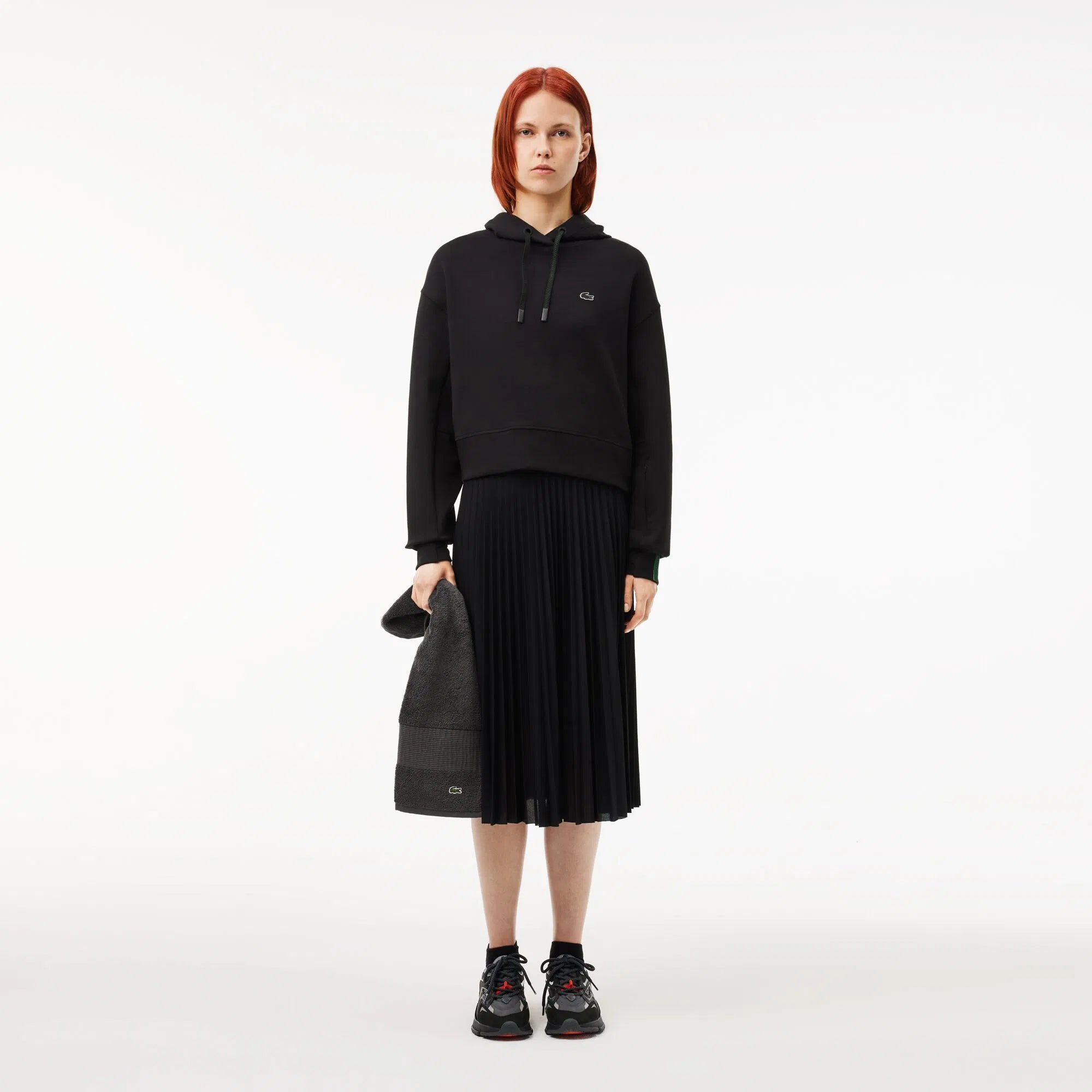 Lacoste Women's Elastic Waist Pleated Skirt