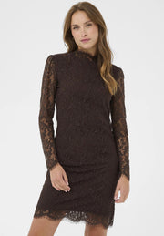 Saint Tropez GannaSZ Lace Dress - Oak Brown