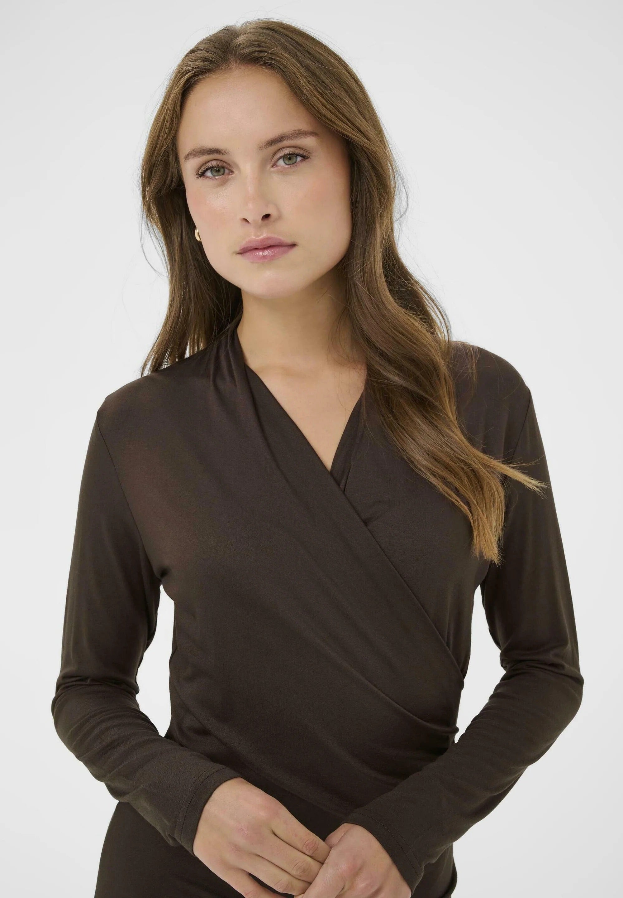 Saint Tropez ViggaSZ Wrap Dress - Mulch