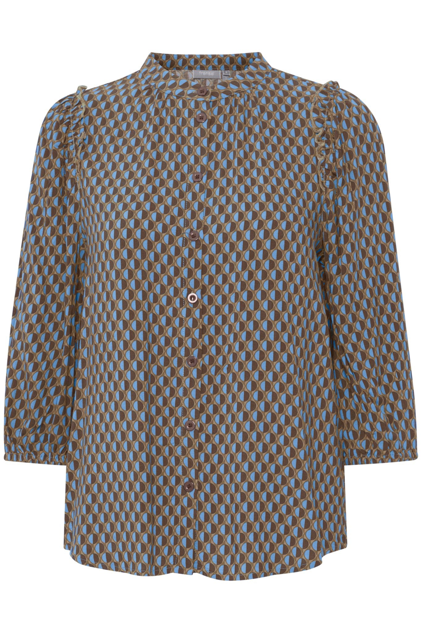 Fransa FXCIRLA Blouse Brown/Blue