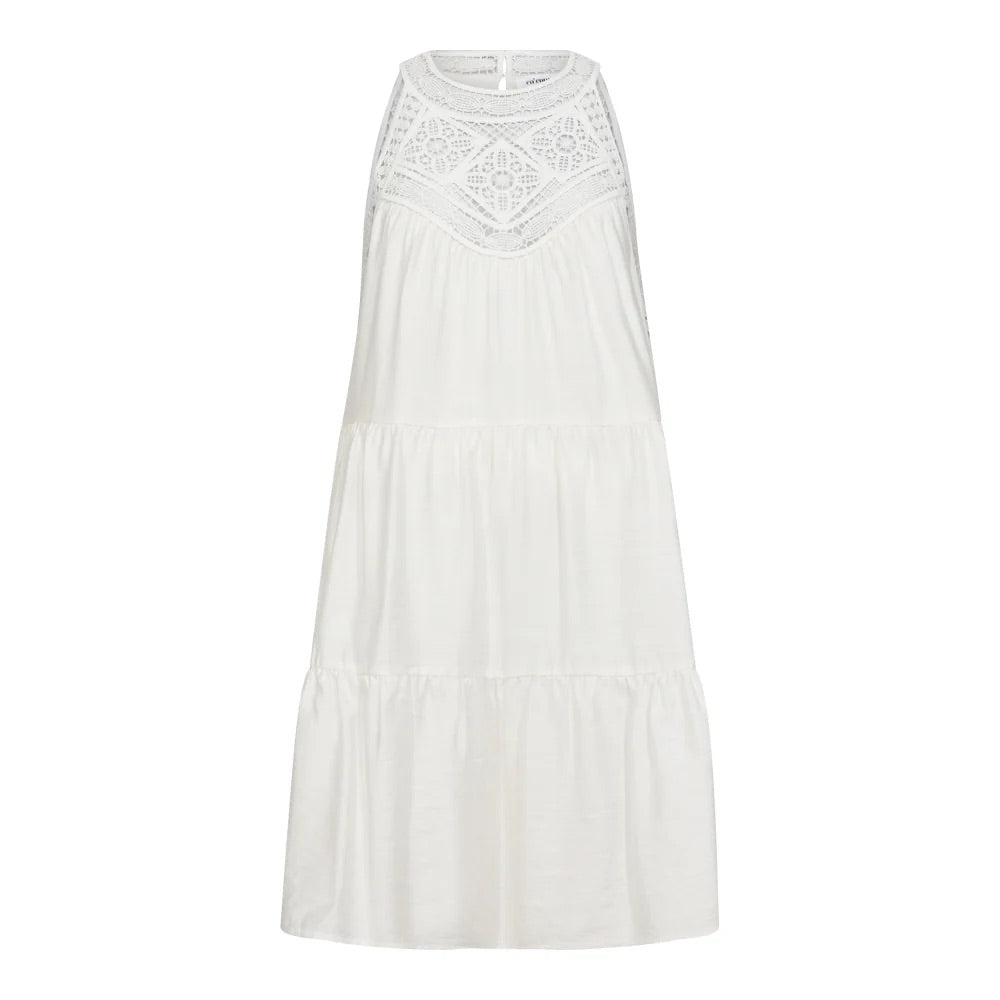 Co'couture Hera CC Lace Crop Dress – Off White