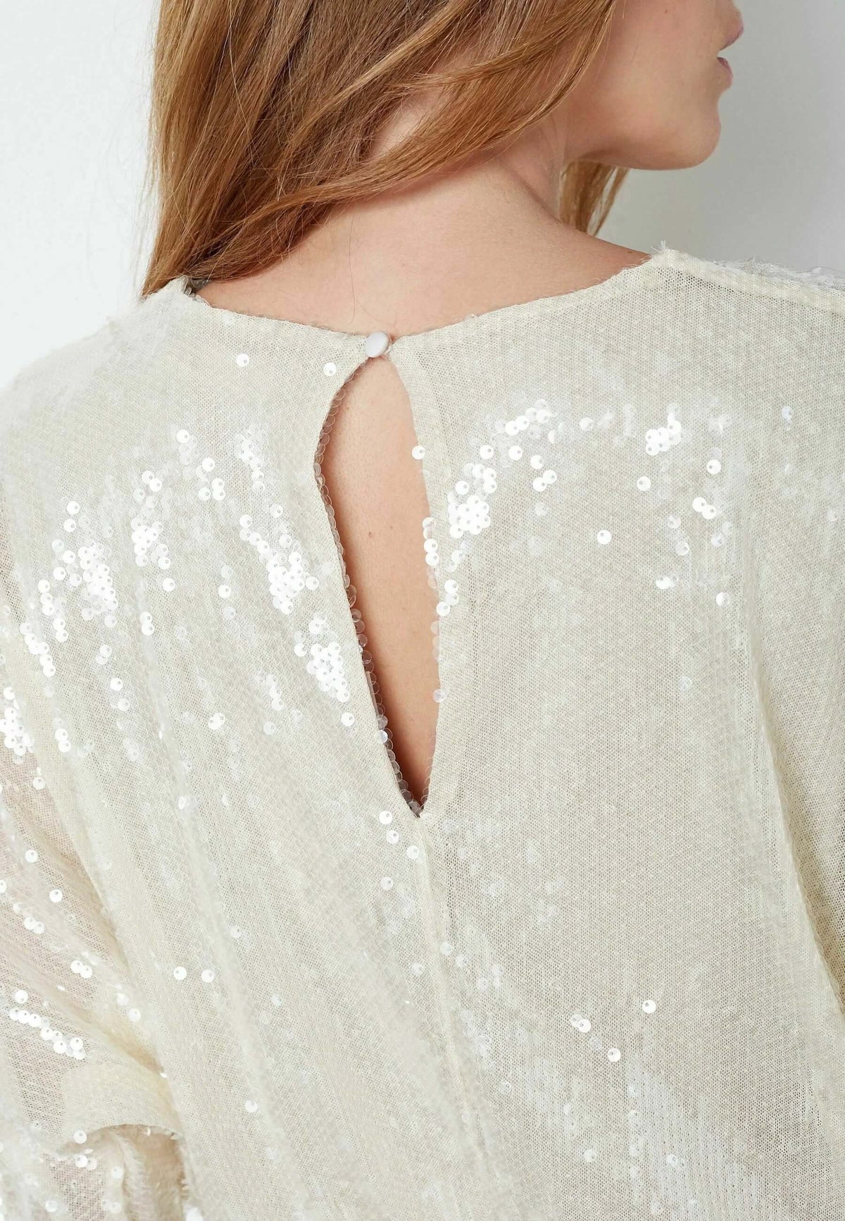 Co'couture Serafin CC Sequin Dress – Ivory