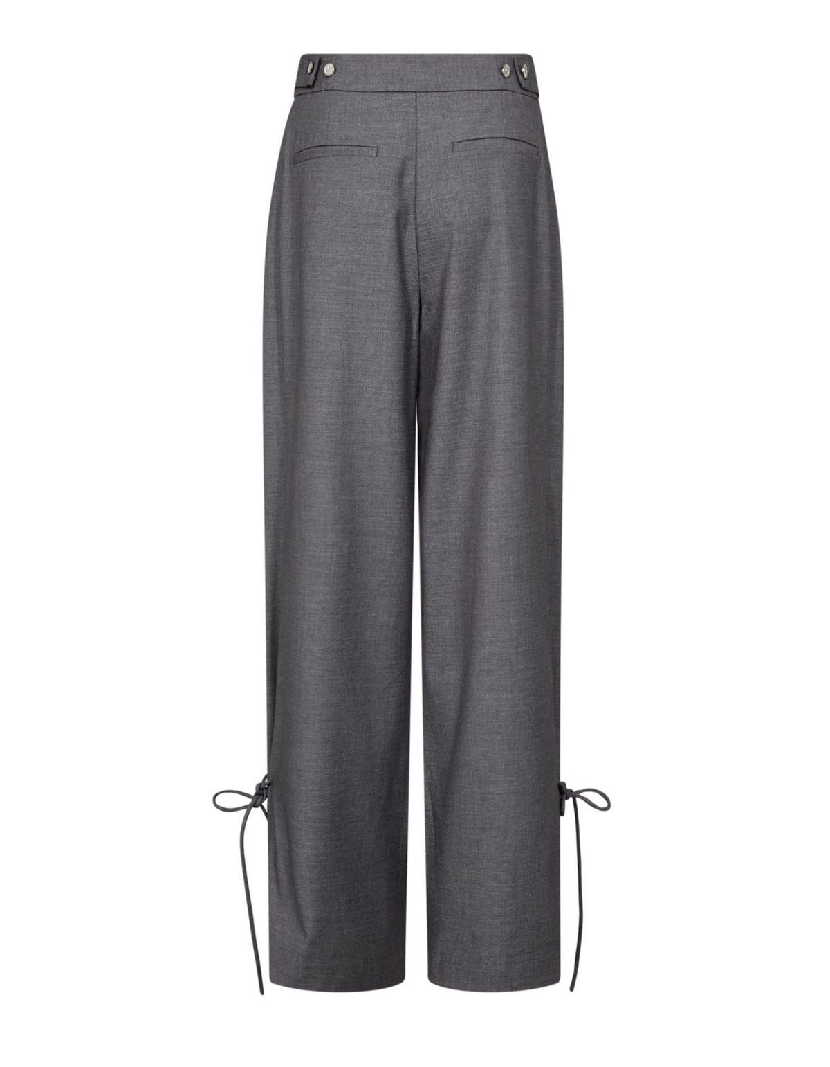 Co'couture Wide-Leg Tailored Trousers – Grey