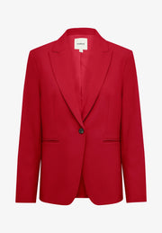 Soaked in Luxury SLCORINNE Short Blazer - Salsa Red