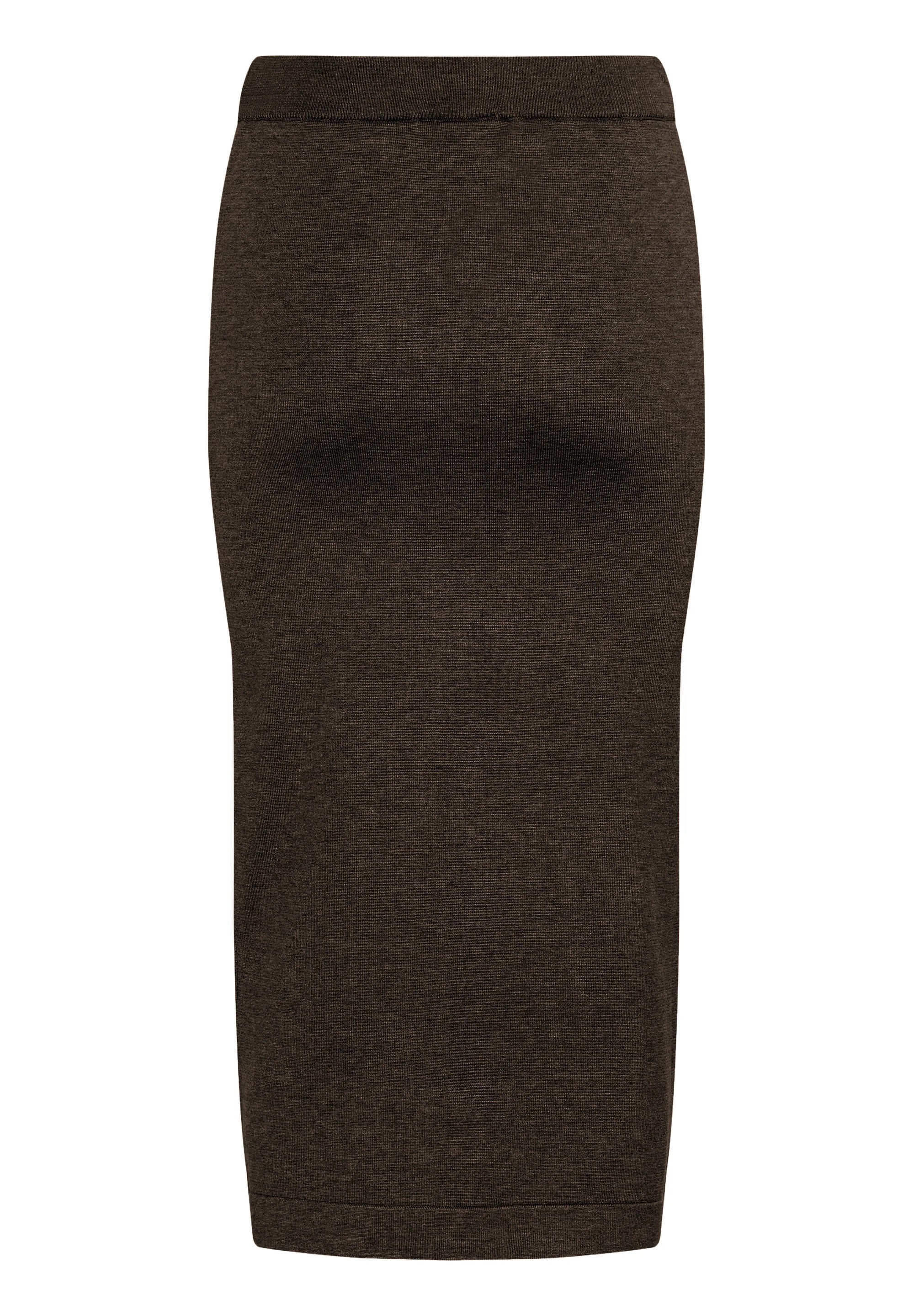 Saint Tropez MilaSZ Pencil Skirt - Dark Oak Melange
