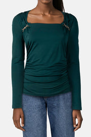 Marciano by Guess – Maty LS Top, Fern Moss Green