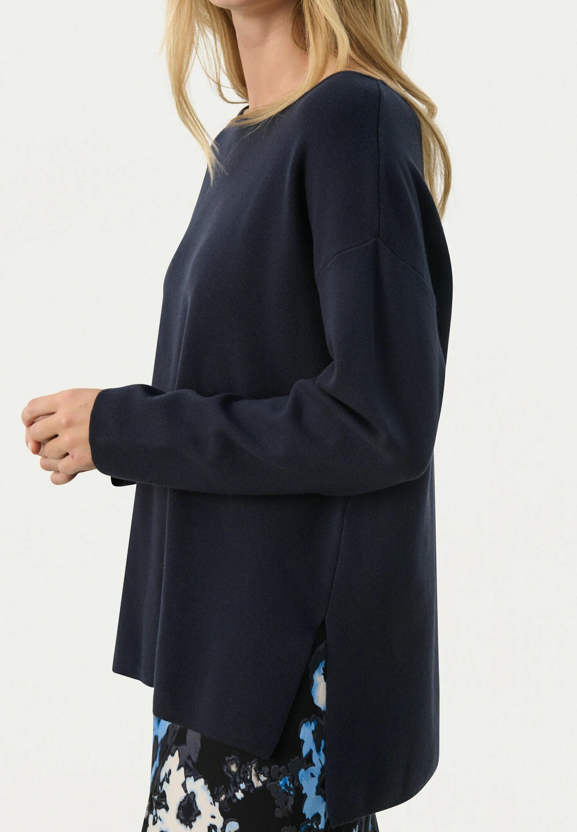 Part Two Klarra Pullover - Dark Navy Oversized Sweater