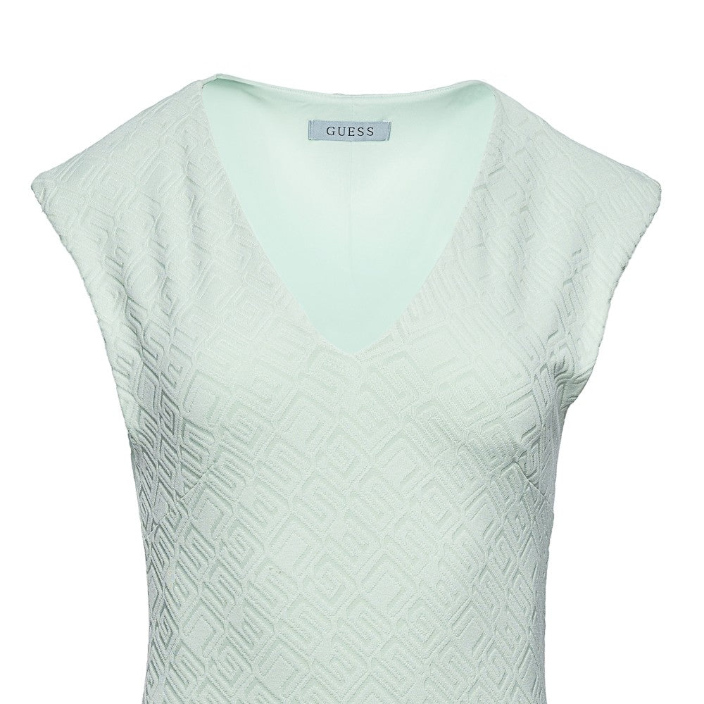 Guess Mint Green Textured Dress