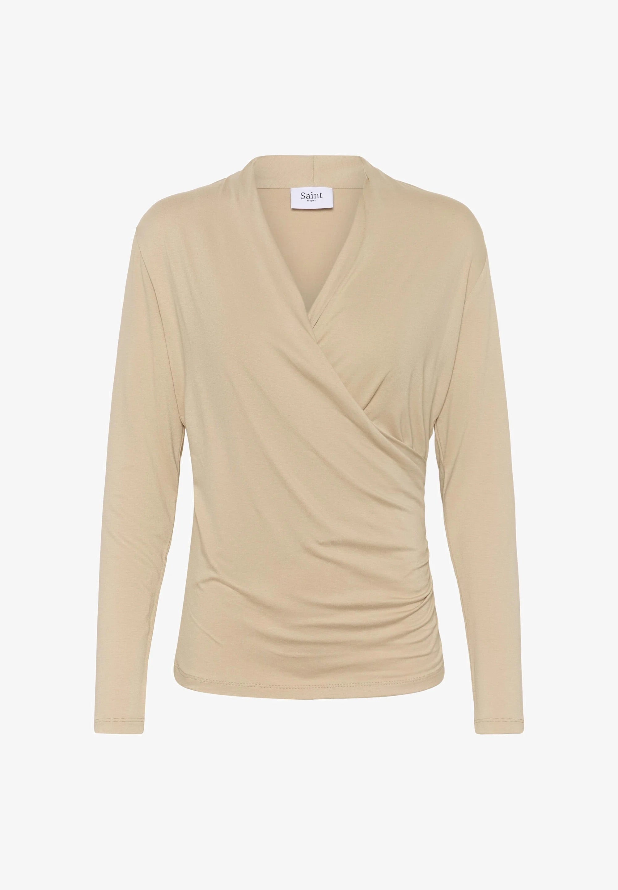 VIGGASZ WRAP Long Sleeve Top - Oxford Tan