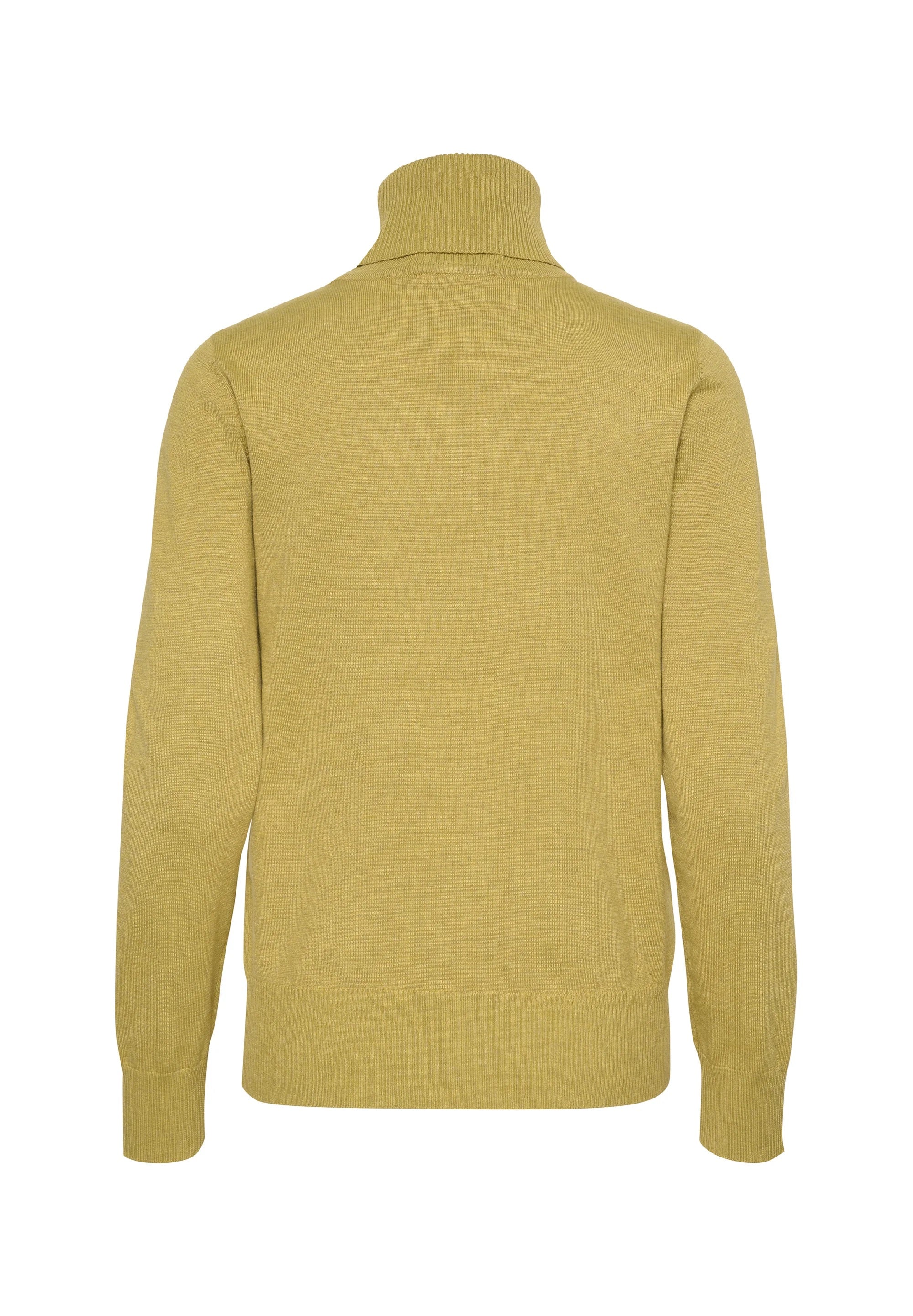 Saint Tropez MILASZ Rollneck Pullover - Lime Yellow