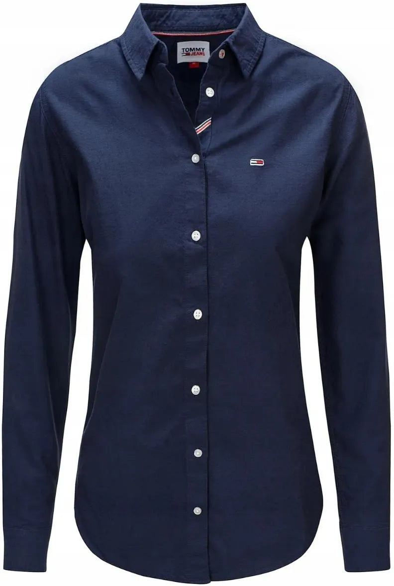 Tommy Jeans Ladies Oxford Shirt Navy