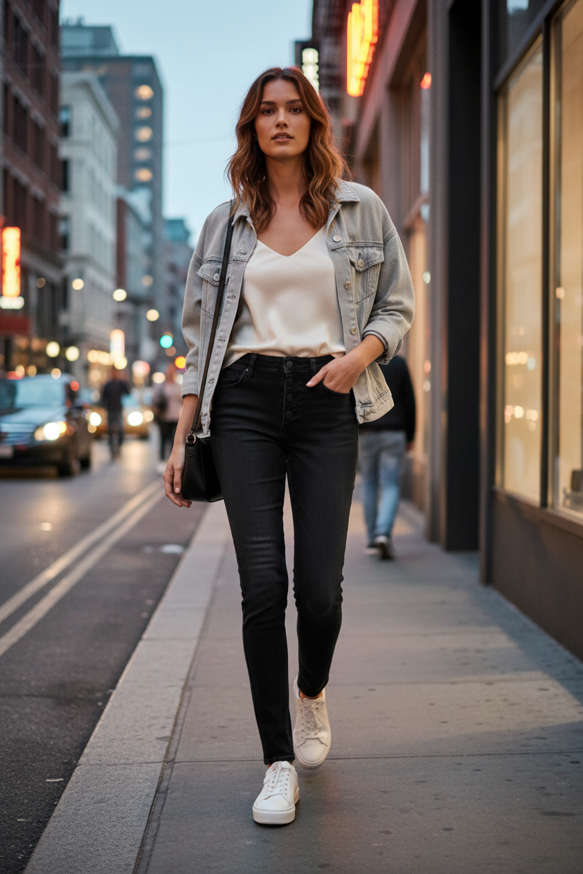 Q/S s.Oliver Black Jeans - Urban Evening Lifestyle