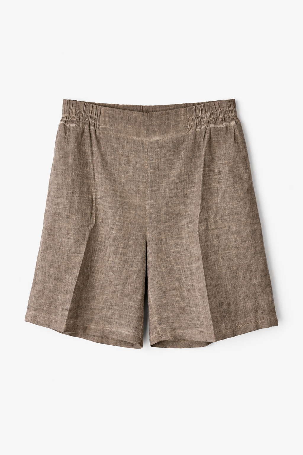 Sorbet SBLIAMO Linen Bermuda Shorts - Taupe