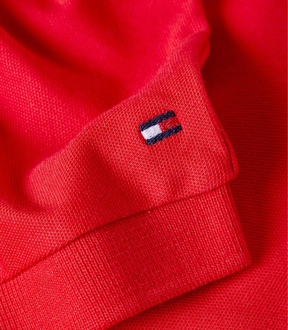 Tommy Hilfiger Relaxed Lyocell Polo Dress – Red