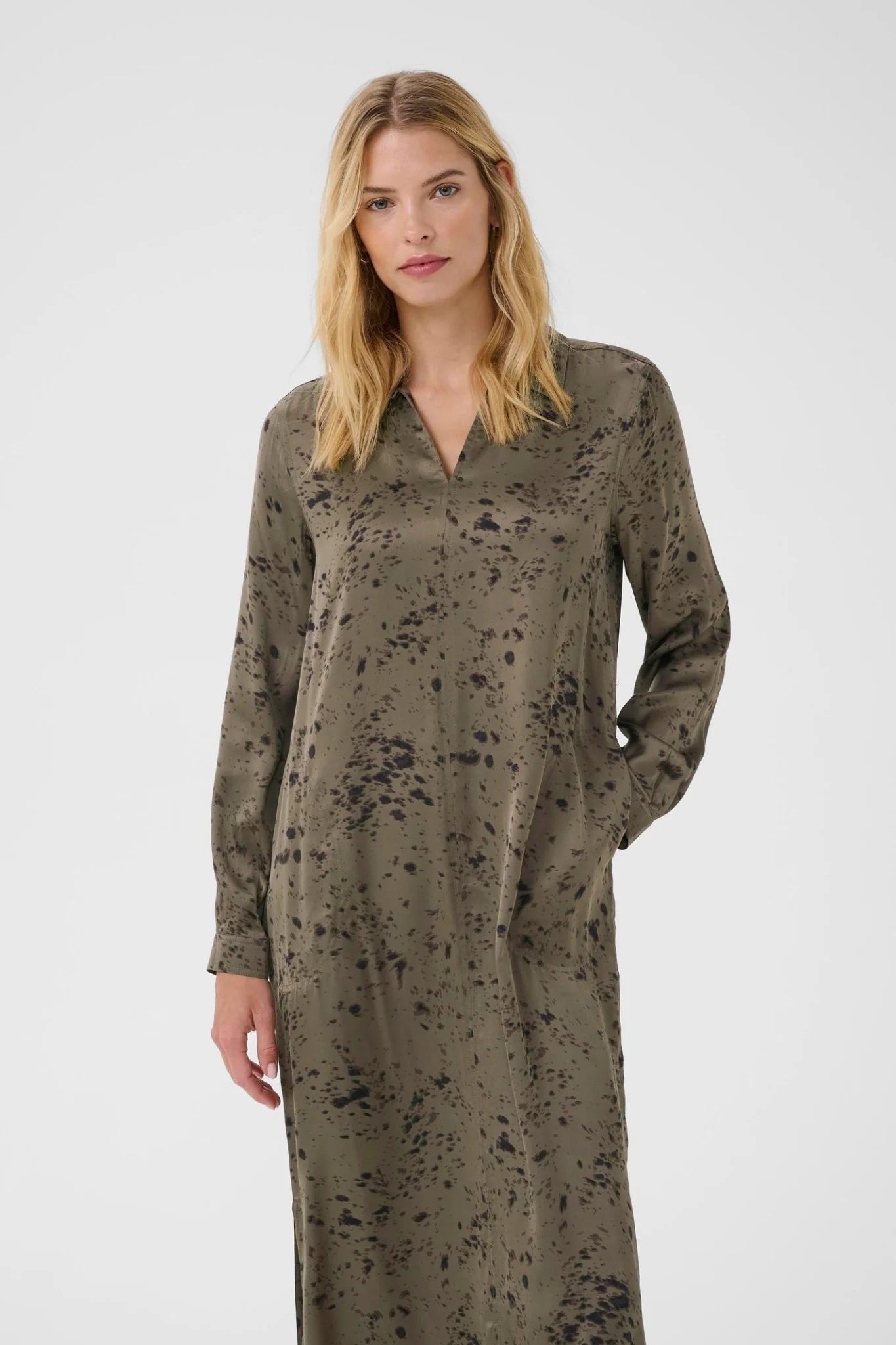 Part Two ShilohPW Dress - Tarmac Scattered Texture Print