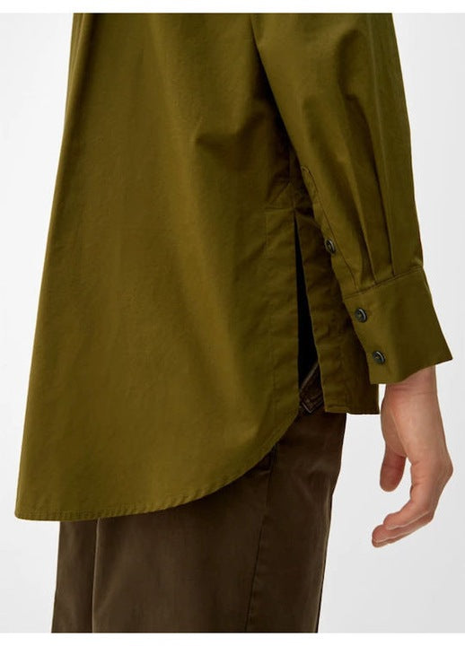 s.Oliver Red Label Oversized Long Sleeve Shirt - Khaki