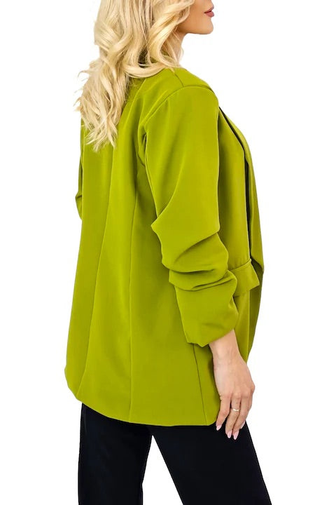 Sorbet Longline Blazer - Chartreuse Green