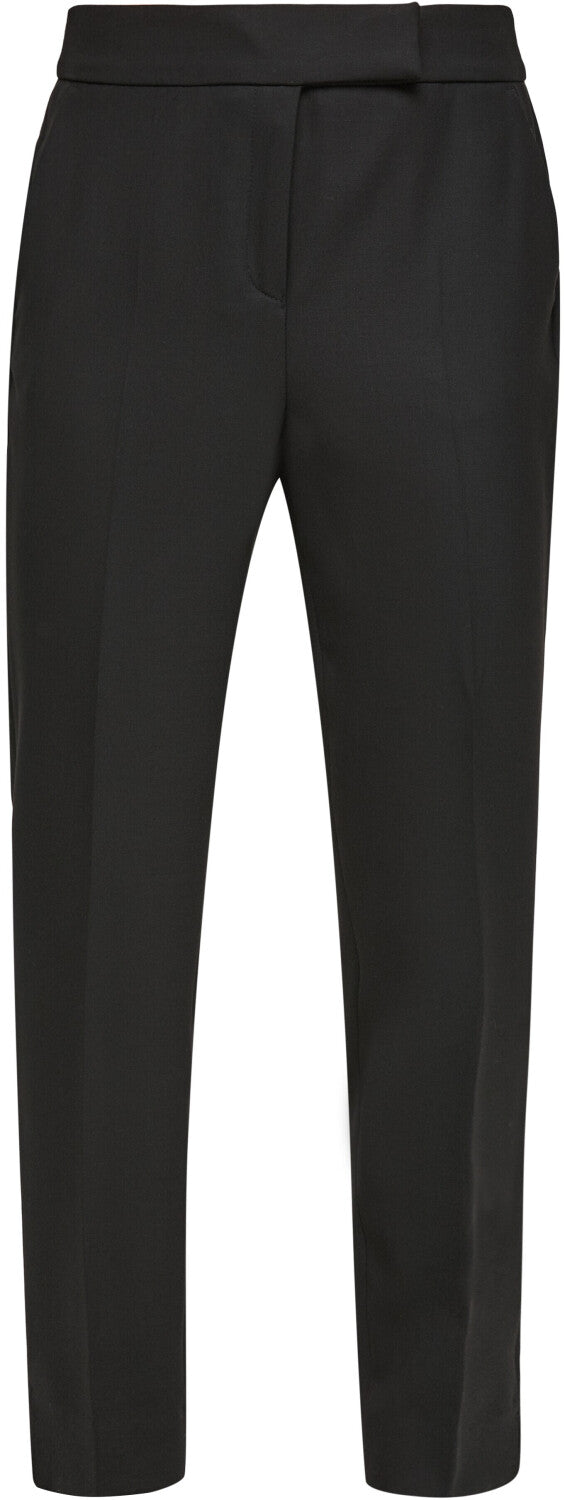 s.Oliver Women's Black Tailored Trousers - Slim Fit Ankle Length - Model 2102854