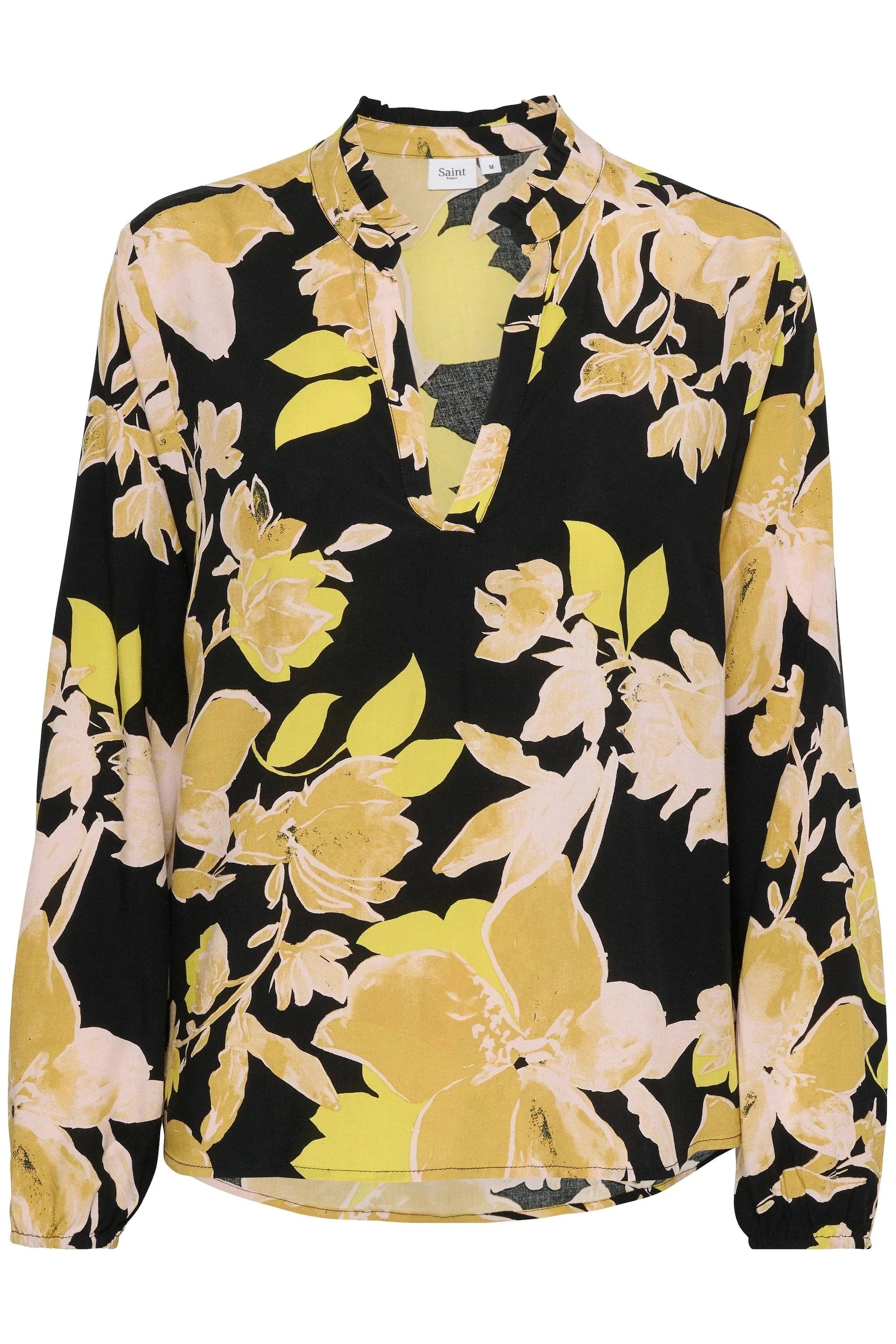 Saint Tropez Eda Printed Blouse - Black Burnished Florals