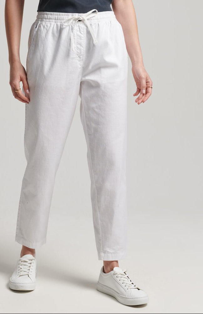 Superdry Studios Canvas Joggers - White